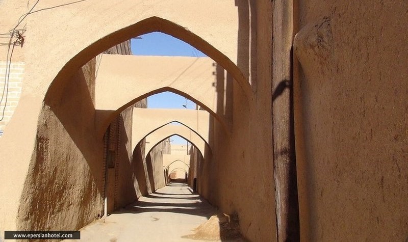 کوچه های محله فهادان یزد